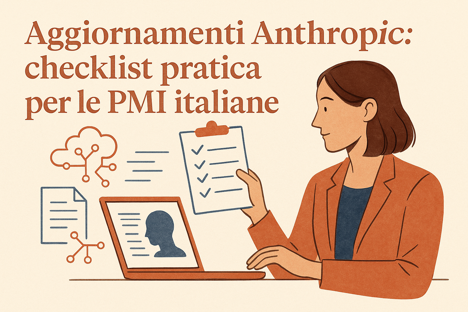 Team italiano che valuta aggiornamenti Anthropic e Claude su processi, sicurezza e automazioni aziendali