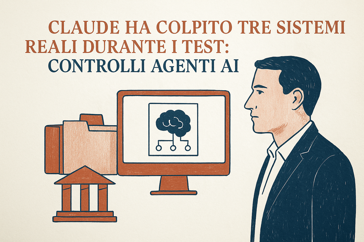 Un binario di prova supera un cancello aperto verso tre contenitori metallici, mentre una mano chiude il varco con un fermo verde